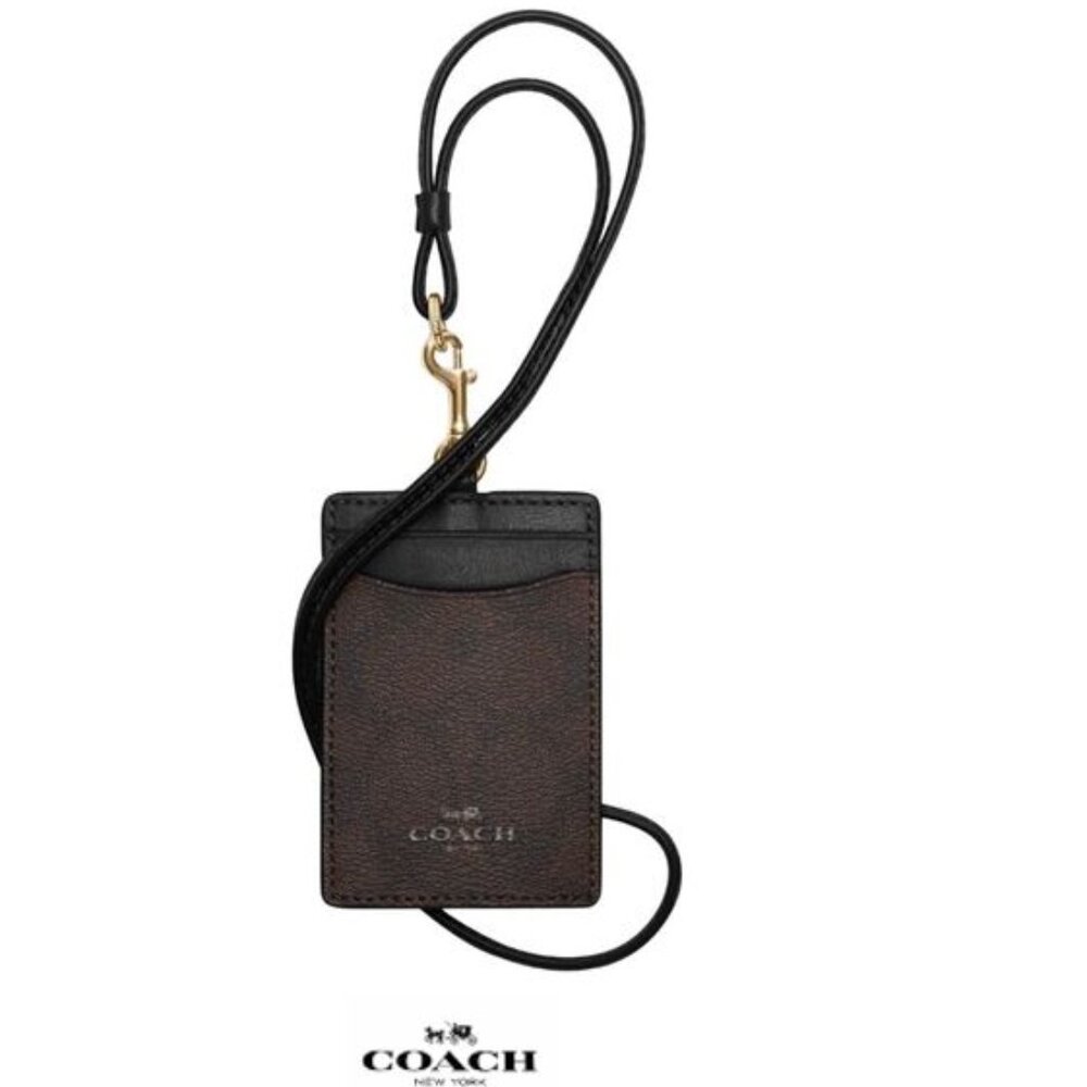 COACH Id Lanyard in Signature Canvas